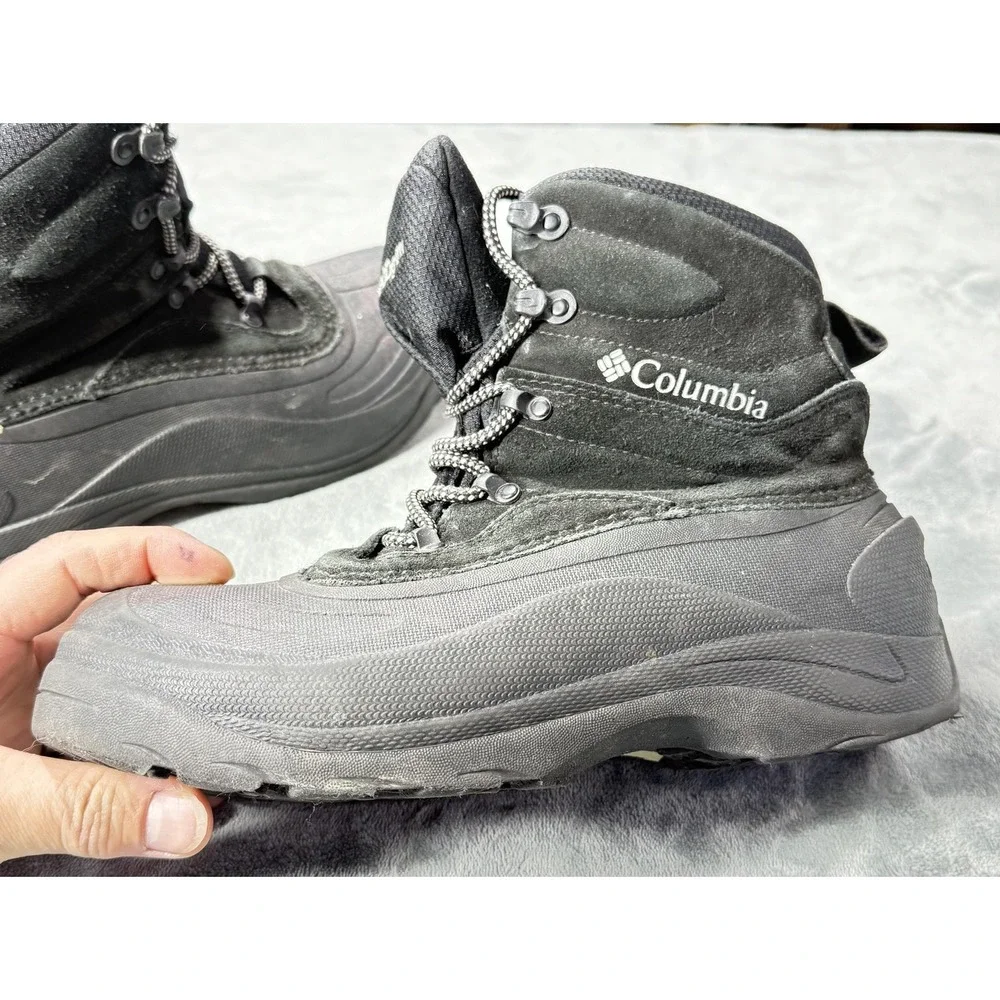 Columbia Boots Mens Size 7 Black Gray Winter Snow Insulated 200g YM404-010‎